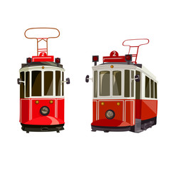 urban old tram turkish