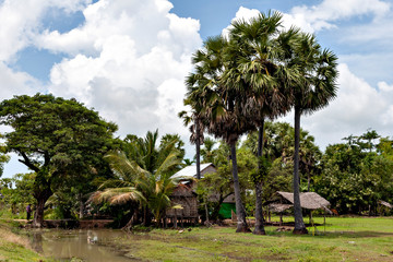 View of rural areas in Cambodia