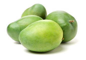 mangos on white background 