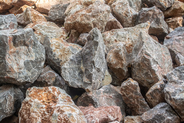 Stones for construction that needs strength, such as wall, building, house