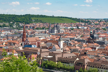 Fototapeta premium Würzburg Bayern Stadtansicht
