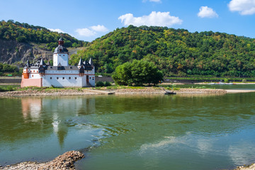 Die Burg Pfalzgrafenstein bei Kaub am Rhein