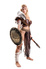 Fototapeta na wymiar woman gladiator/Ancient warrior