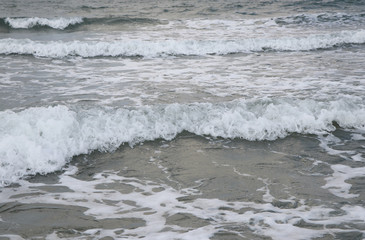 waves on the beach