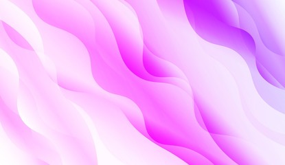 Obraz premium Futuristic Color Design Geometric Wave Shape, Lines. For Your Design Wallpapers Presentation. Vector Illustration with Color Gradient.