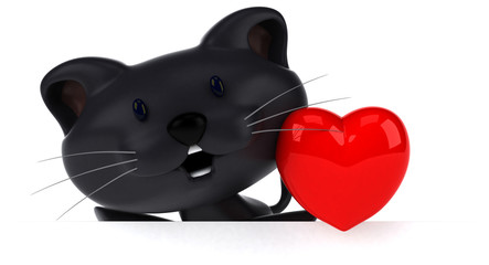 Fun cat - 3D Illustration