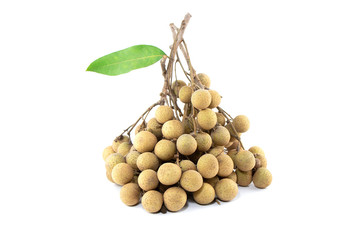 Longan isolated on white background