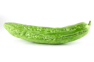 Bitter melon , Bitter gourd isolated on white background