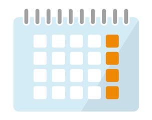 Color icon illustration / calendar, schedule, plan