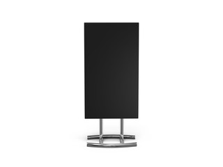 Outdoor indoor stander advertising stand banner, mock up on isolated white background, 3d illustration