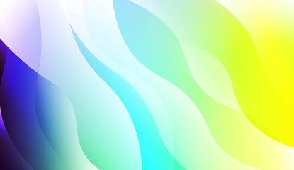 Abstract Wavy Background. For Futuristic Ad, Booklets. Vector Illustration with Color Gradient.