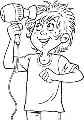 hair drying hair dryer