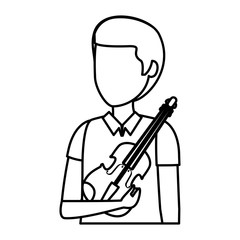 professional violinist avatar character