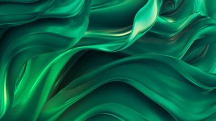 Elegant, luxury silk background. 3d illustration, 3d rendering.