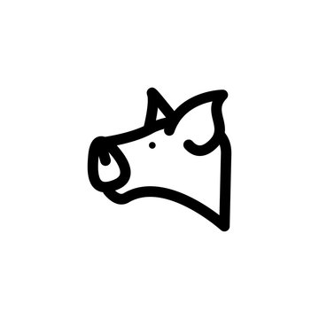 pork icon vector symbols illustration