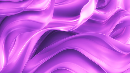 Elegant, luxury silk background. 3d illustration, 3d rendering.