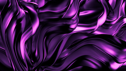 Elegant, luxury silk background. 3d illustration, 3d rendering.