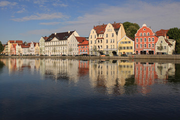 Morgen am Isargestade in Landshut
