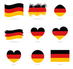Germany flag, official colors and proportion correctly. National Germany flag.