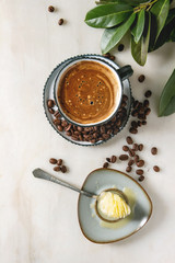 Bulletproof coffee with butter
