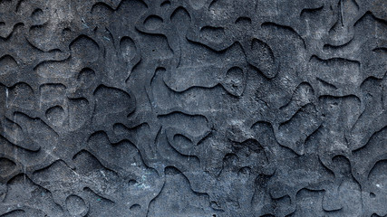 Abstract texture. Relief, shape, wood, stone. 3d illustration, 3d rendering.