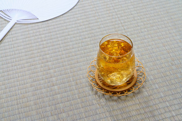 冷たい麦茶