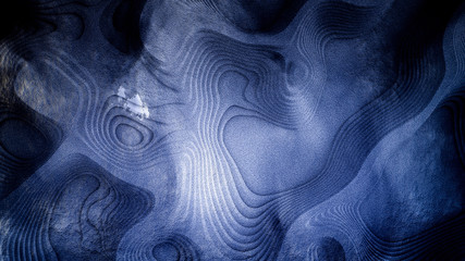 Abstract texture. Relief, shape, wood, stone. 3d illustration, 3d rendering.