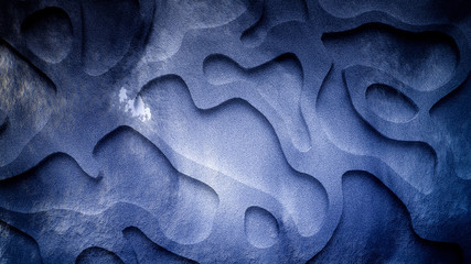 Abstract texture. Relief, shape, wood, stone. 3d illustration, 3d rendering.