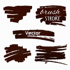 paint splash. Vector set of brush strokes