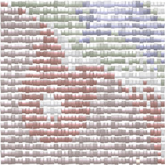 Abstract background with squares and color