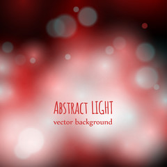 Colorful bokeh red background. 