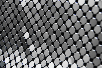 Silver mail texture on white background