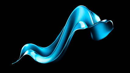 Elegant background with drapery silk. 3d illustration, 3d rendering.