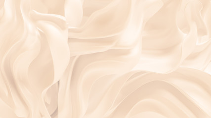 Fototapeta premium Luxury elegant background with silk drapery. 3d illustration, 3d rendering.