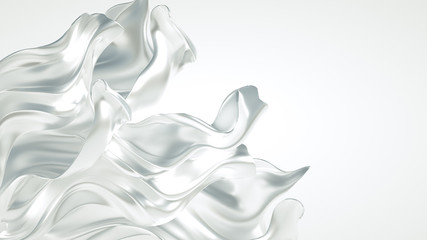 Luxury elegant background abstraction fabric. 3d illustration, 3d rendering. © Pierell