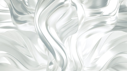 Obraz premium Luxury elegant background abstraction fabric. 3d illustration, 3d rendering.