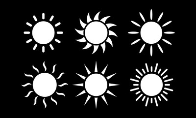 Sun Set icon symbol vector