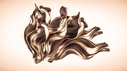 Luxury elegant background abstraction fabric. 3d illustration, 3d rendering.