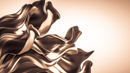 Luxury elegant background abstraction fabric. 3d illustration, 3d rendering.