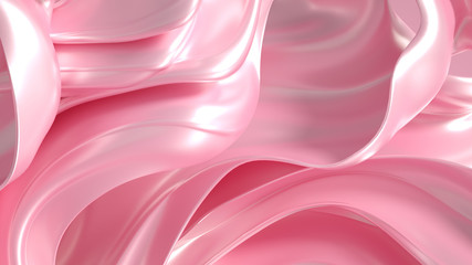 Luxury elegant background abstraction fabric. 3d illustration, 3d rendering.