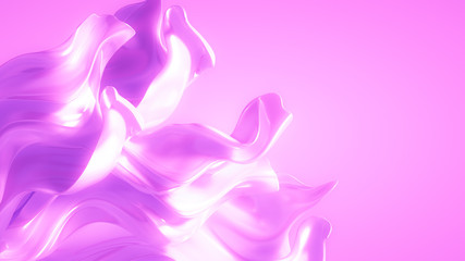 Luxury elegant background abstraction fabric. 3d illustration, 3d rendering.