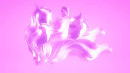 Luxury elegant background abstraction fabric. 3d illustration, 3d rendering.