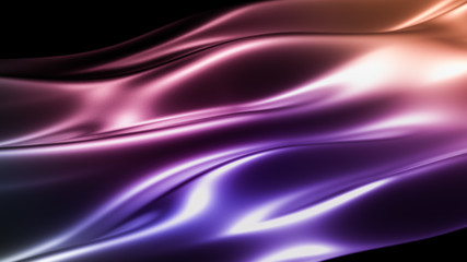Luxury elegant background abstraction fabric. 3d illustration, 3d rendering.