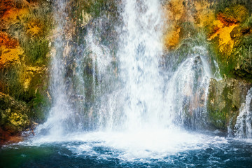 Fototapeta na wymiar Big Buk waterfall in Serbia