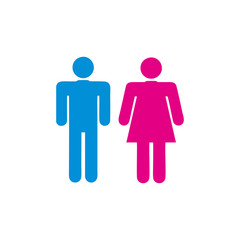 Male and female icon symbol vector