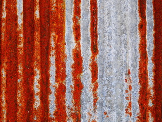 metal wall background, rusty zinc roof texture