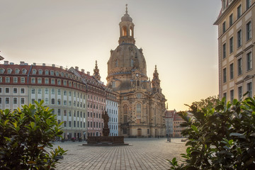 Neumarkt, Dresden am frühen Morgen