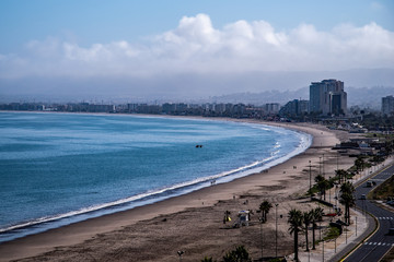 Fototapeta premium Über der Bucht von La Serena