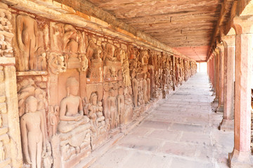 Antique stones idols of Jain God & Goddess in Deogarh, Uttar Pradesh Jaincentre built in 8th to the 17th century A.D.