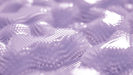 Abstract background with cubes. 3d illustration, 3d rendering.